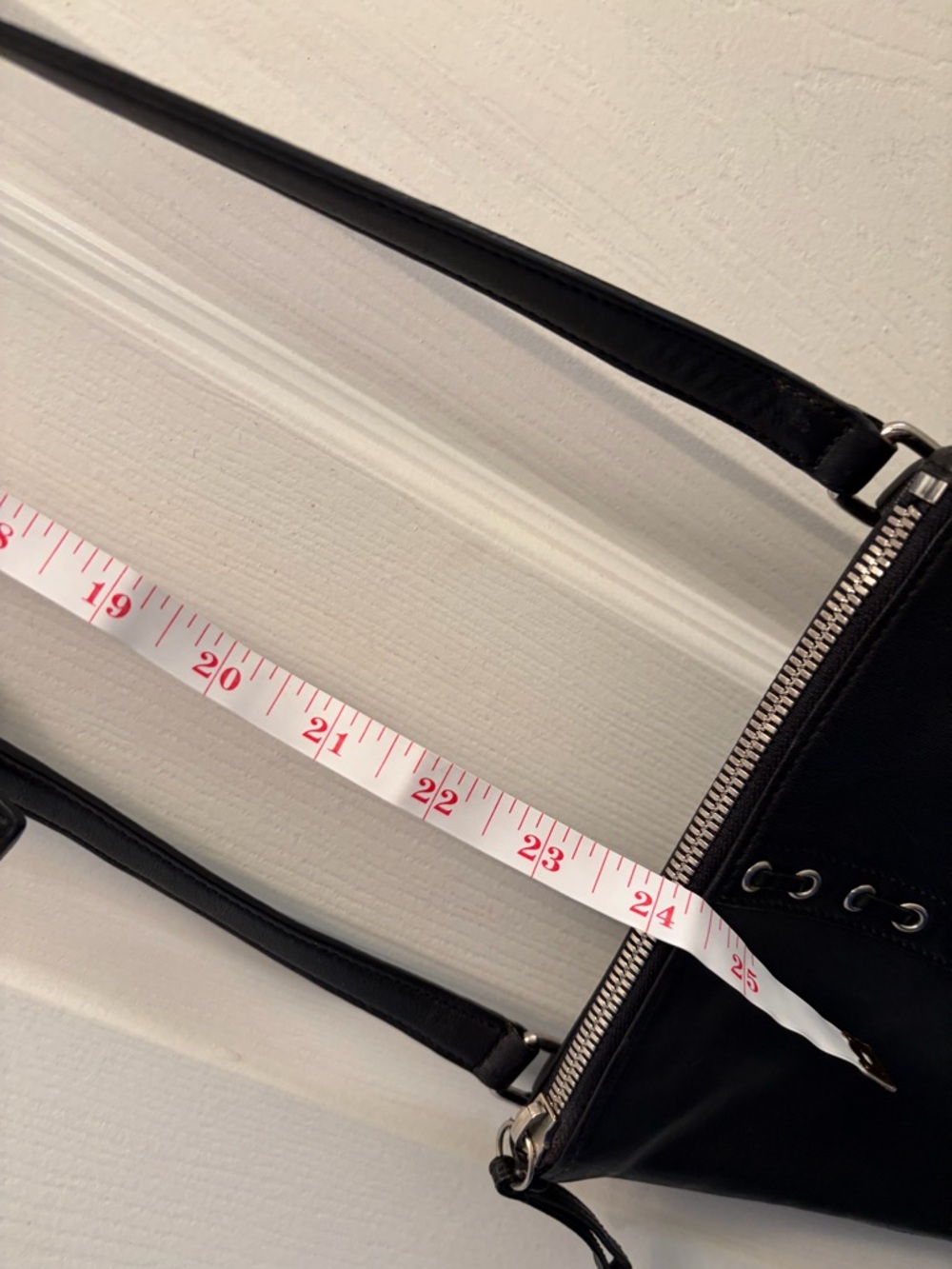 Coach Black Leather Crossbody Bag Zip Top Adjustable Strap - Picture 7 of 12